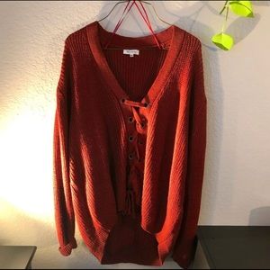 Red Knit Sweater